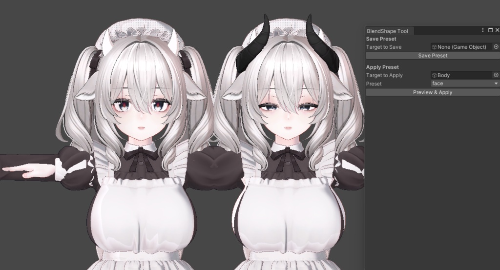 Blend Shape Save, Apply Tool