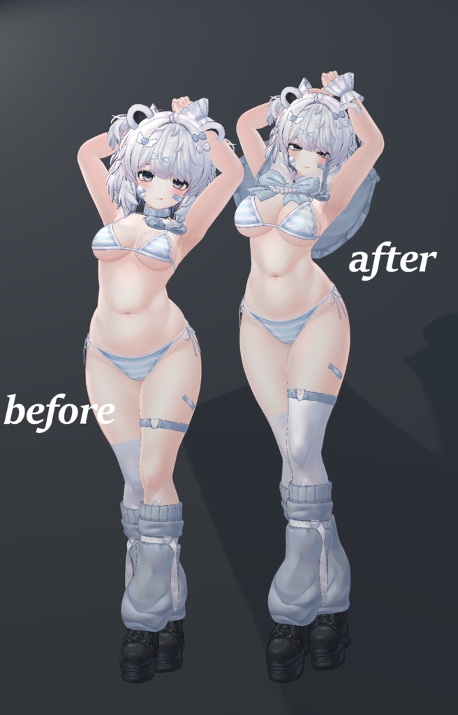 Kumaly face, body prefabs