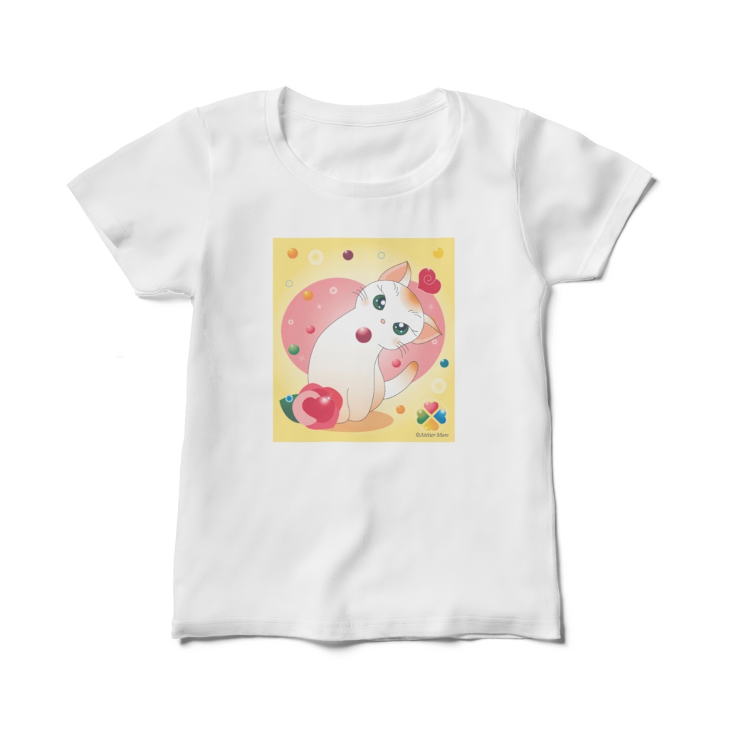 ナタリー(ピンクハート)レディースTシャツ