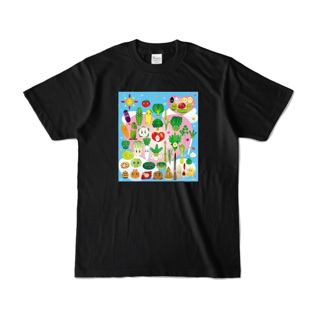 お野菜オールスターズ 黒Tシャツ