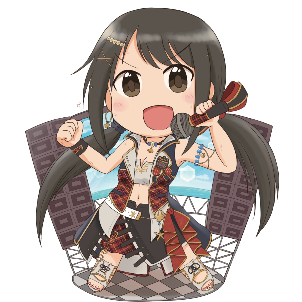 アクリルスタンドキーホルダー　中野有香　太陽より熱く！ver