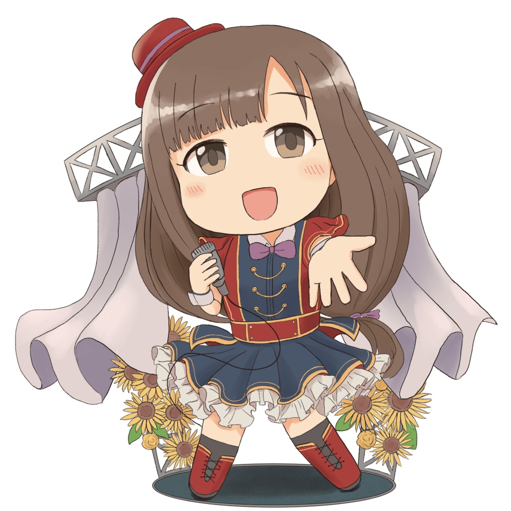 アクリルスタンドキーホルダー　水本ゆかり　向日葵色の音楽会ver