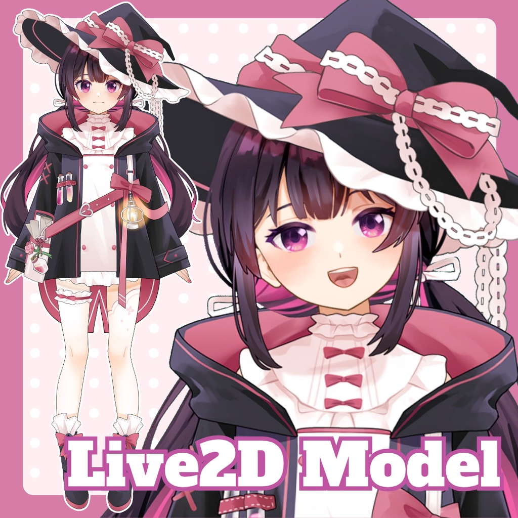 【Live2Dモデル】【限定一点】Pink Witch (VTS対応)