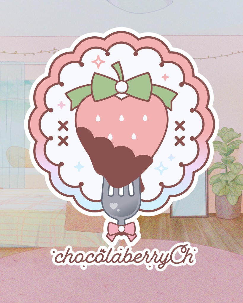 【一周年記念】かわいいショコラベリシール3枚セット