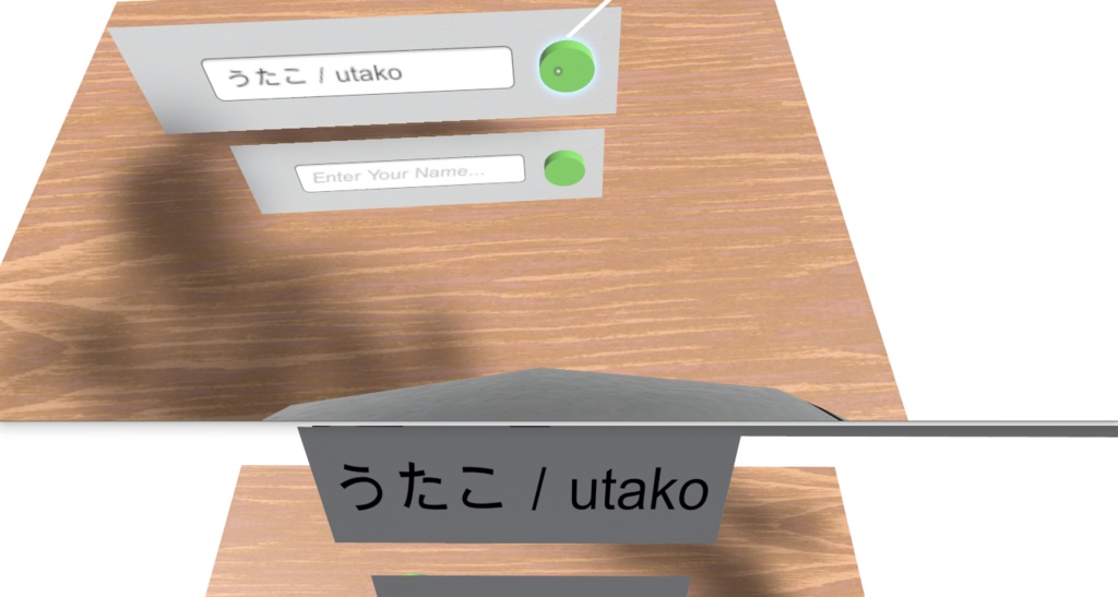 【無料】卓上名札 DeskNamePlate【VRChat】