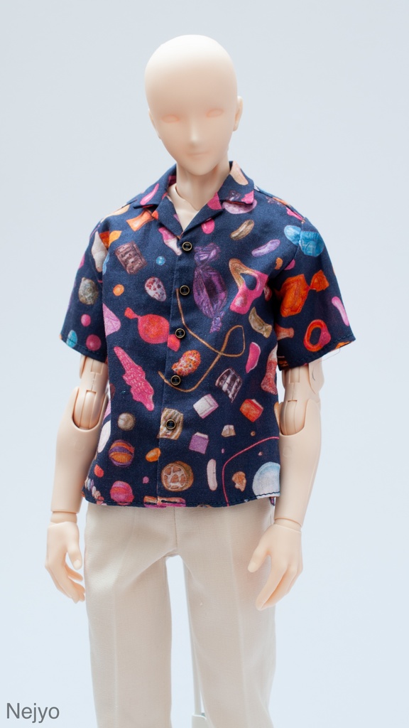 【オビツボディ30】半袖開襟シャツ