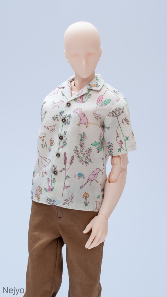 【オビツボディ30】半袖開襟シャツ