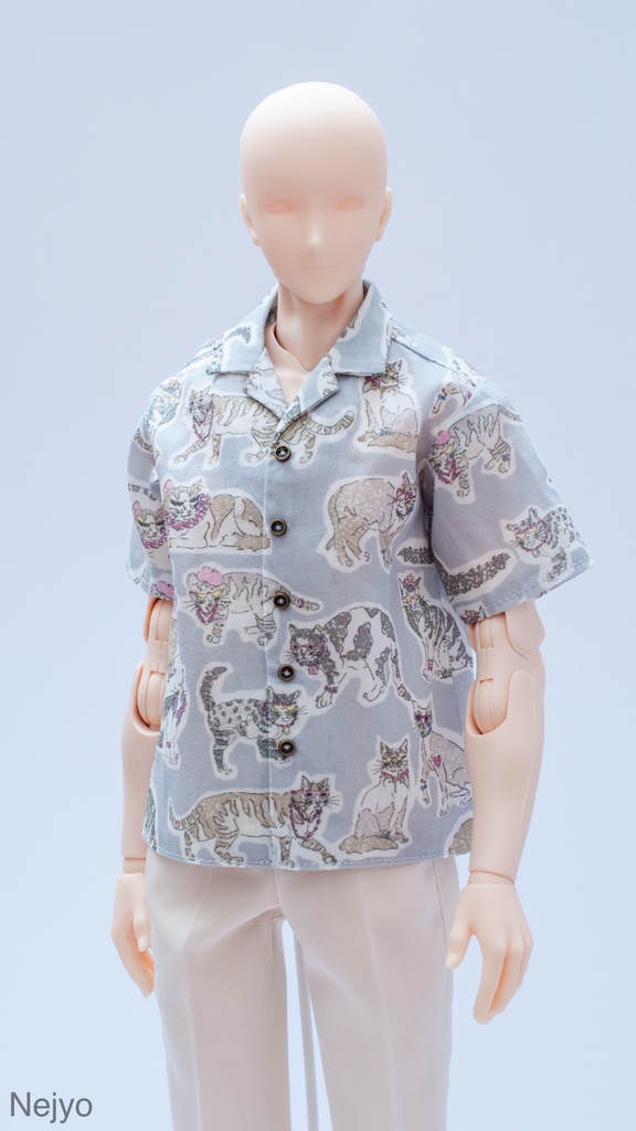 【オビツボディ30】半袖開襟シャツ