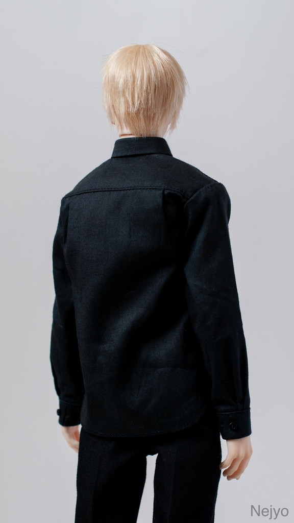 【オビツボディ30】長袖シャツ『猫とリボン』