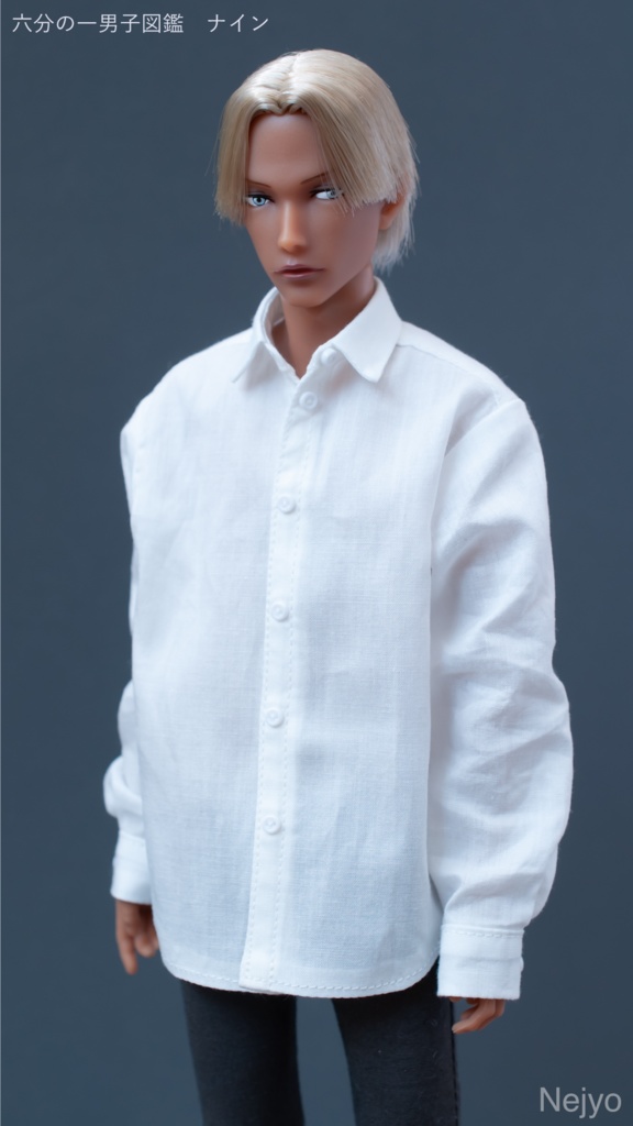 【オビツボディ30】長袖シャツ『白』