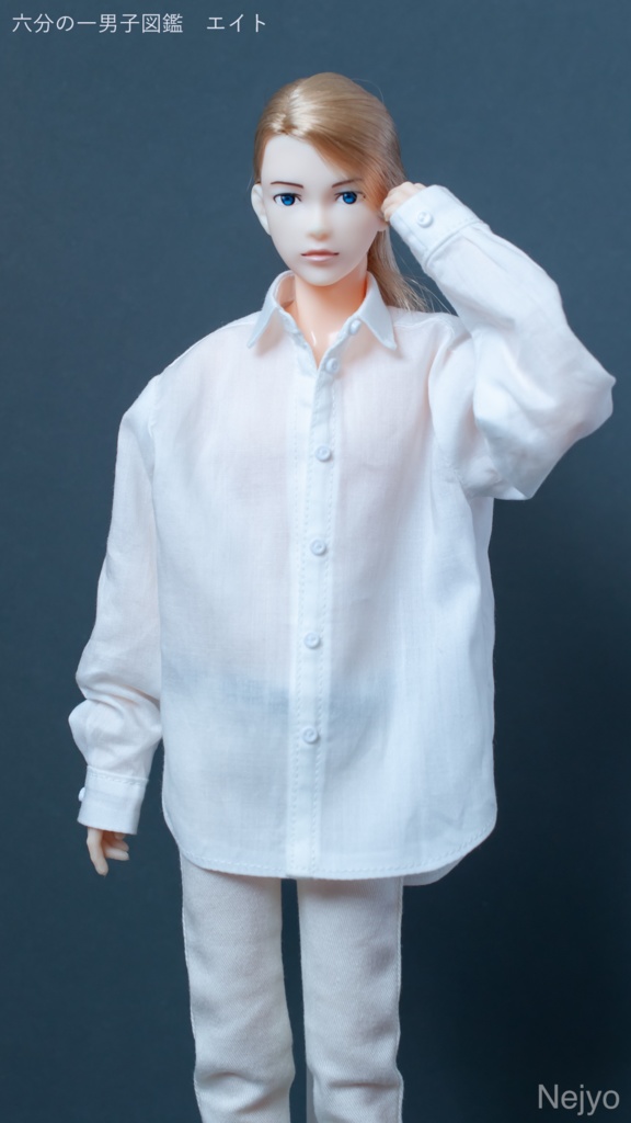 【オビツボディ30】長袖シャツ『白』