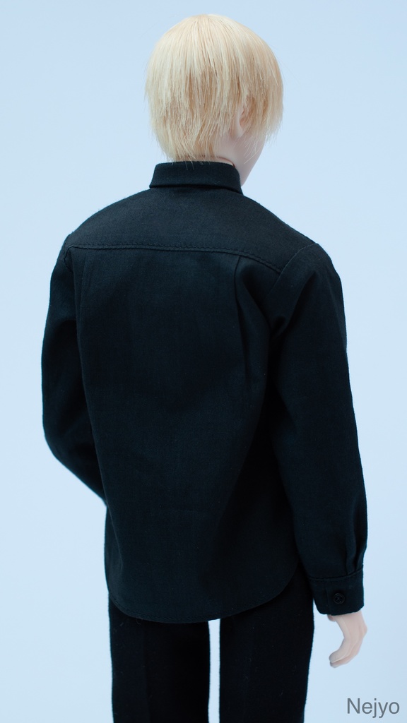 【オビツボディ30】長袖シャツ『黒』