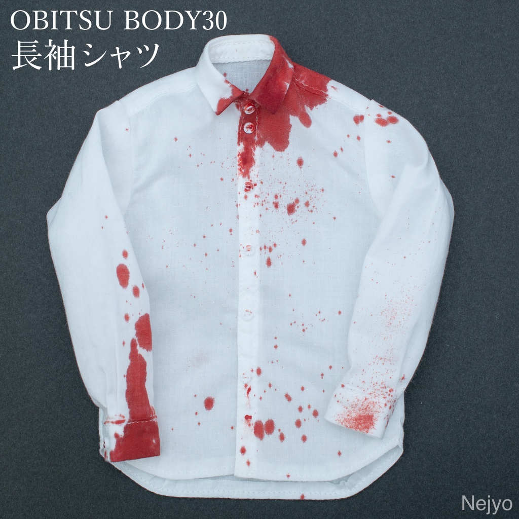【オビツボディ30】仮装シャツ『血糊』