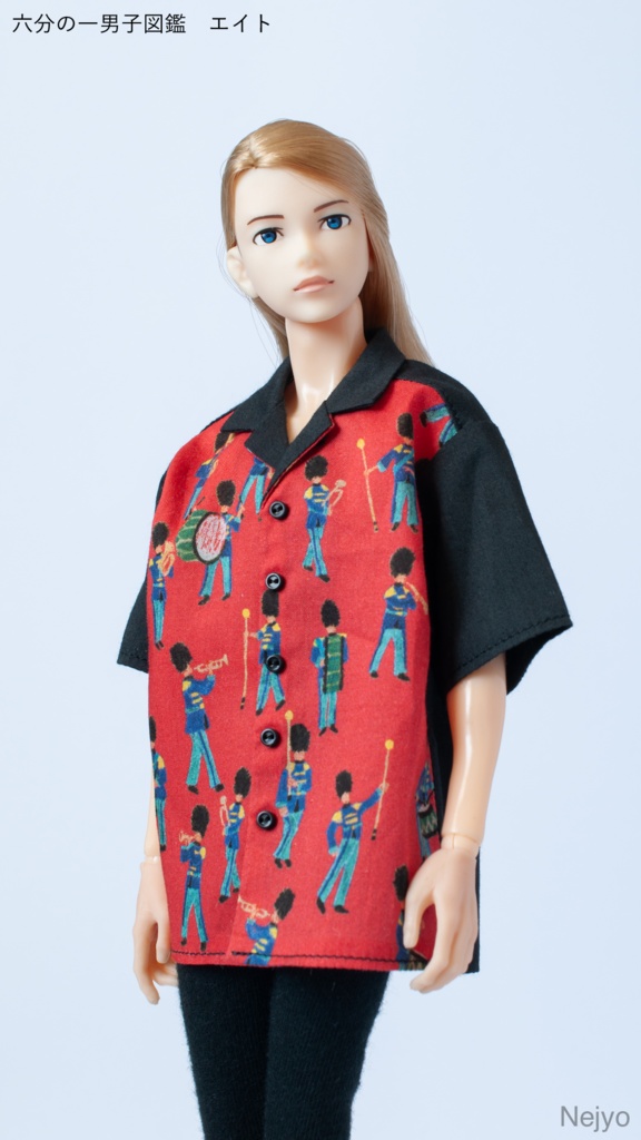 【オビツボディ30】半袖開襟シャツ『Musical March』