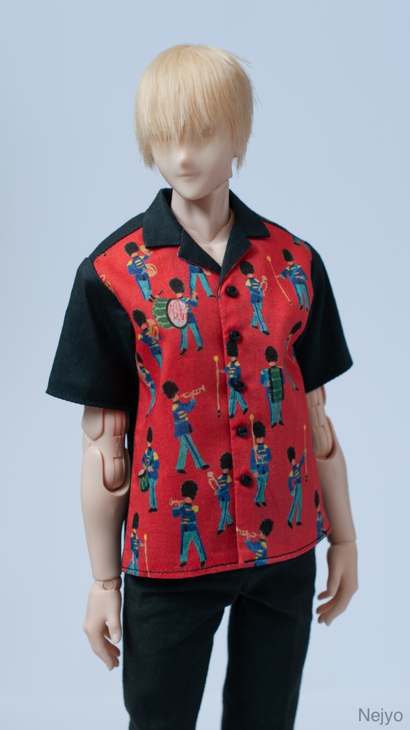 【オビツボディ30】半袖開襟シャツ『Musical March』