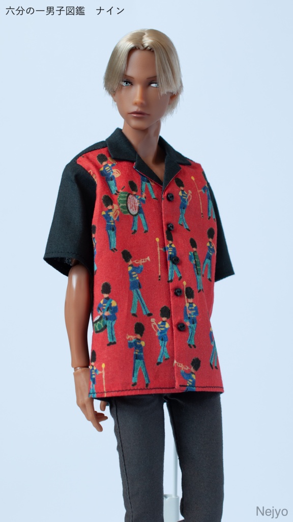 【オビツボディ30】半袖開襟シャツ『Musical March』