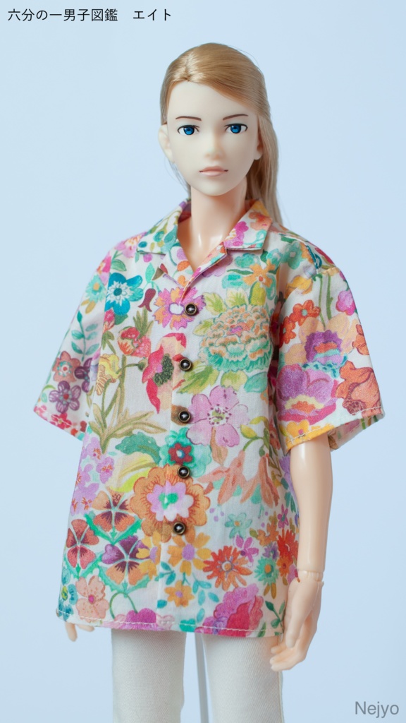 【オビツボディ30】半袖開襟シャツ『Classic Meadow』