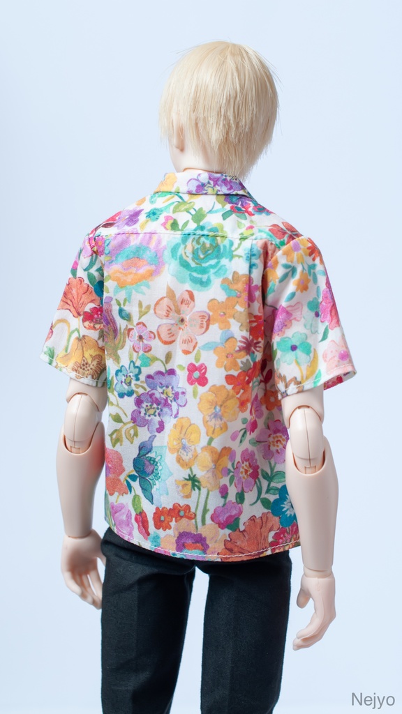 【オビツボディ30】半袖開襟シャツ『Classic Meadow』