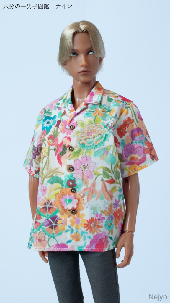 【オビツボディ30】半袖開襟シャツ『Classic Meadow』