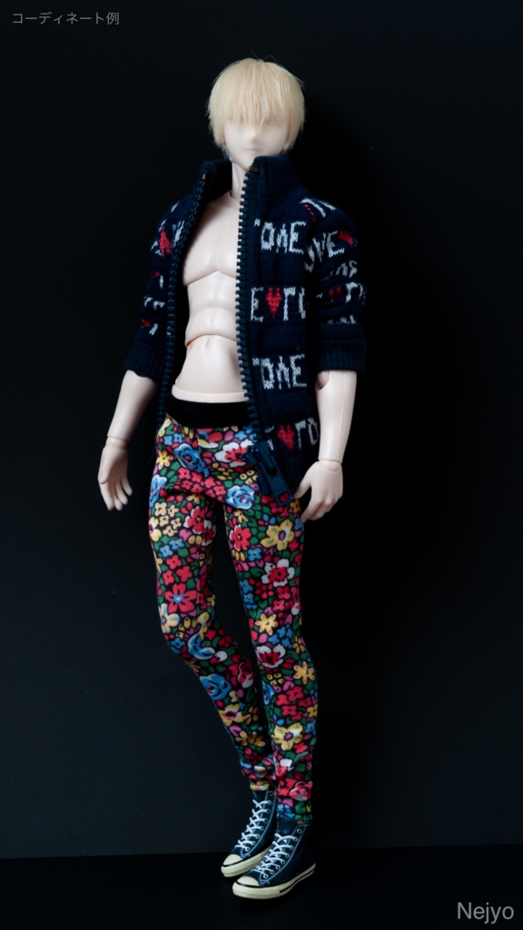 【オビツボディ30】花柄タイツパンツ