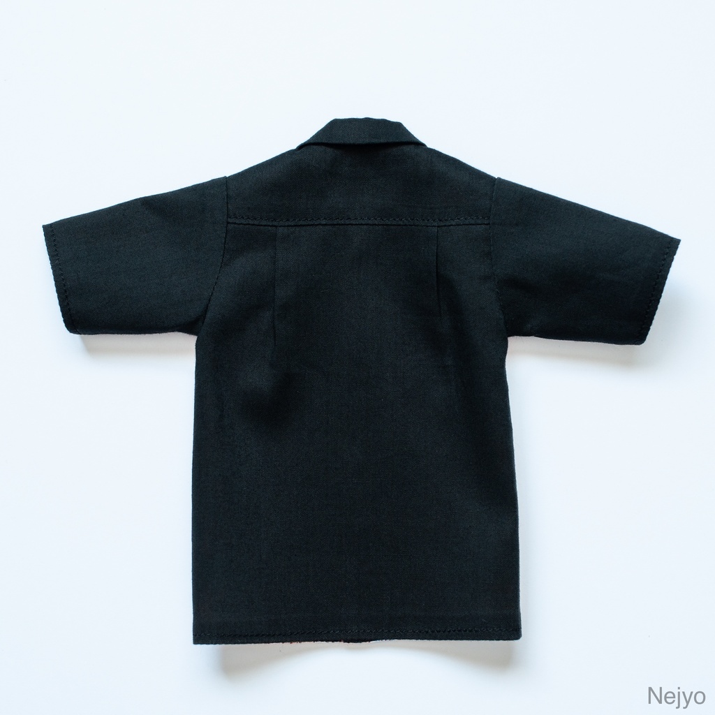 【六分の一男子図鑑】半袖開襟シャツ『虎ブラック-天然色』