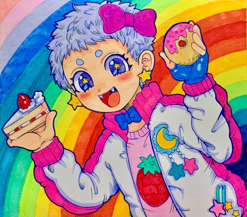 原画色紙描きます!