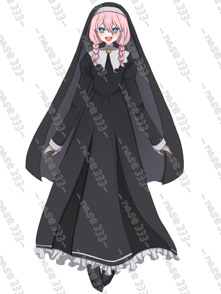 【無料分あり】シスター風の女の子【立ち絵素材】