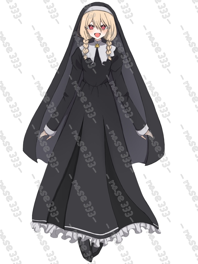 【無料分あり】シスター風の女の子【立ち絵素材】