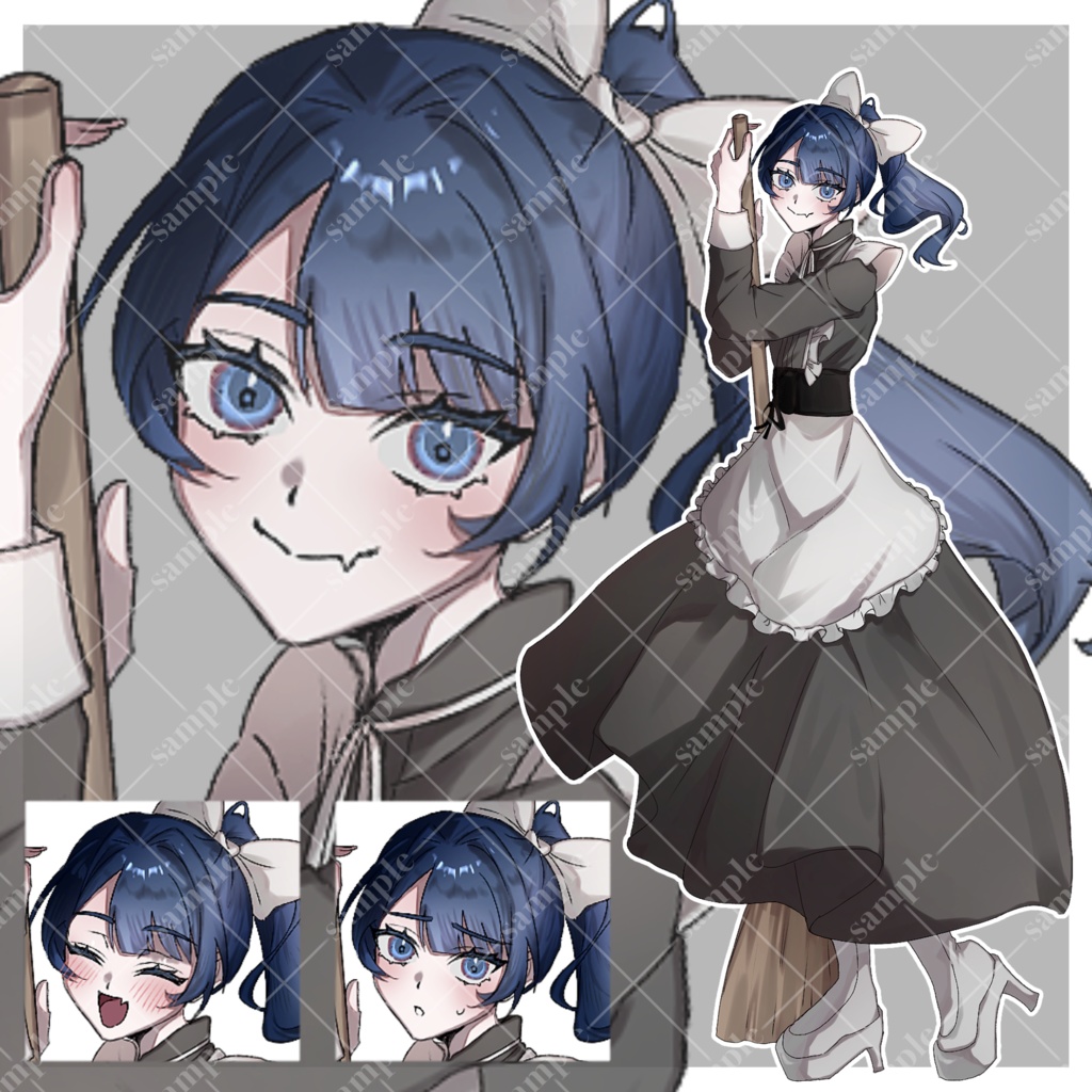 【無料/有料】お手軽立ち絵セット01【立ち絵素材】