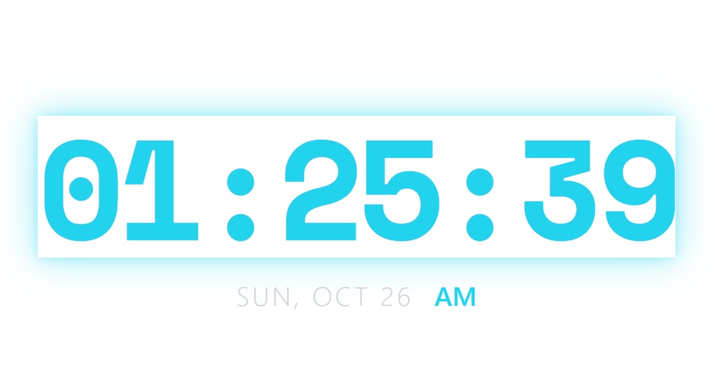 obs用デジタル時計配布