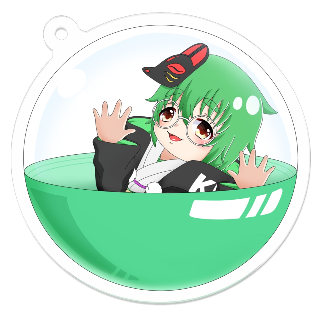 熊田乱ガチャカプセルアクキー