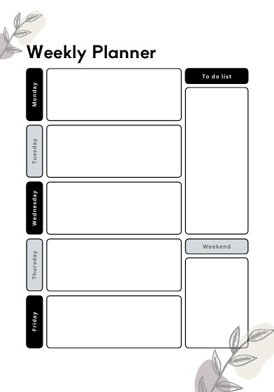 シンプル・習慣リスト（A4・PDF）