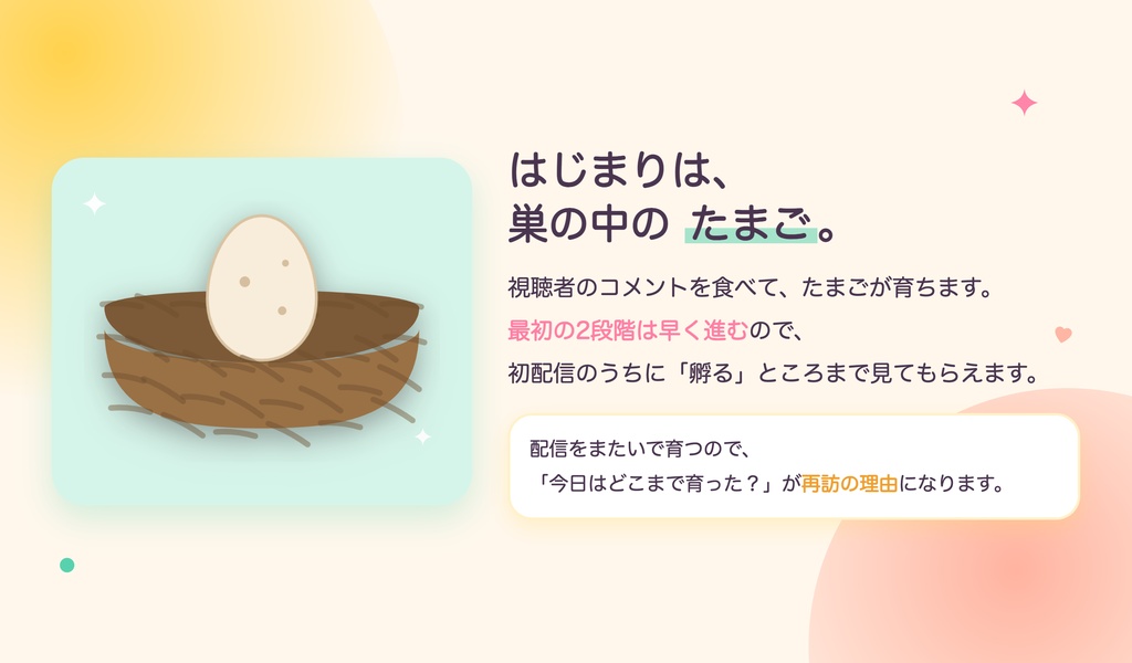 ことり|コメントで孵る、月光の鳥(わんコメ対応・OBS配信ペット)