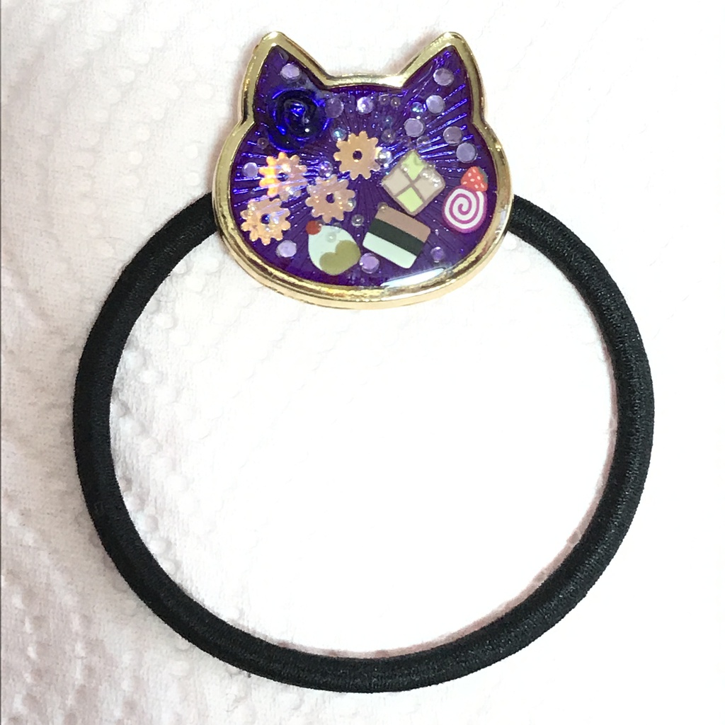 電凹イメージヘアゴムブレス