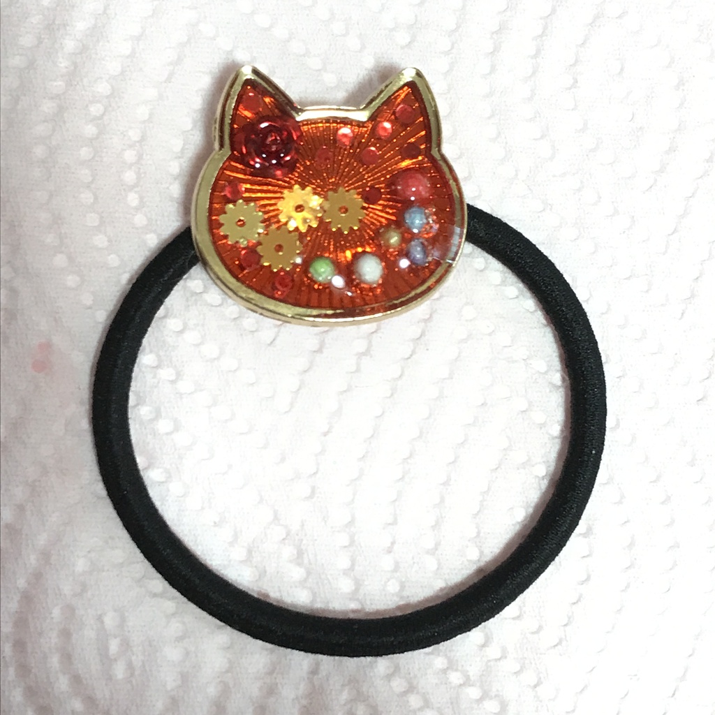 電凹イメージヘアゴムブレス