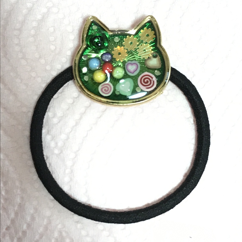 電凹イメージヘアゴムブレス