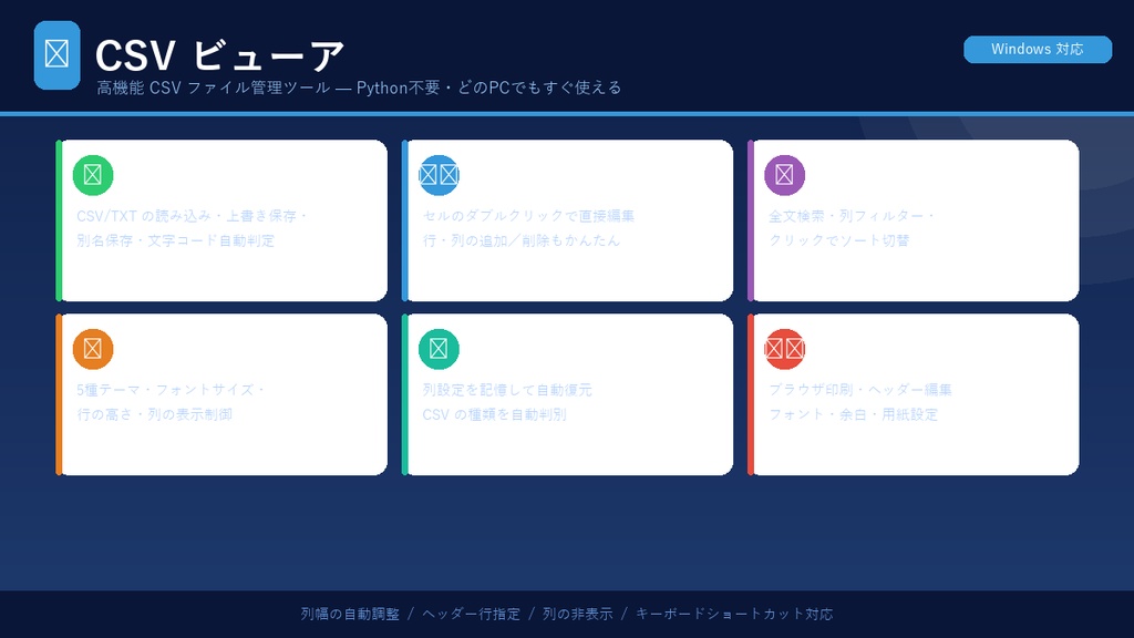 CSVビューア