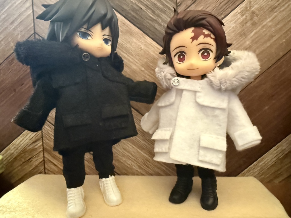 ボアフード付きコート