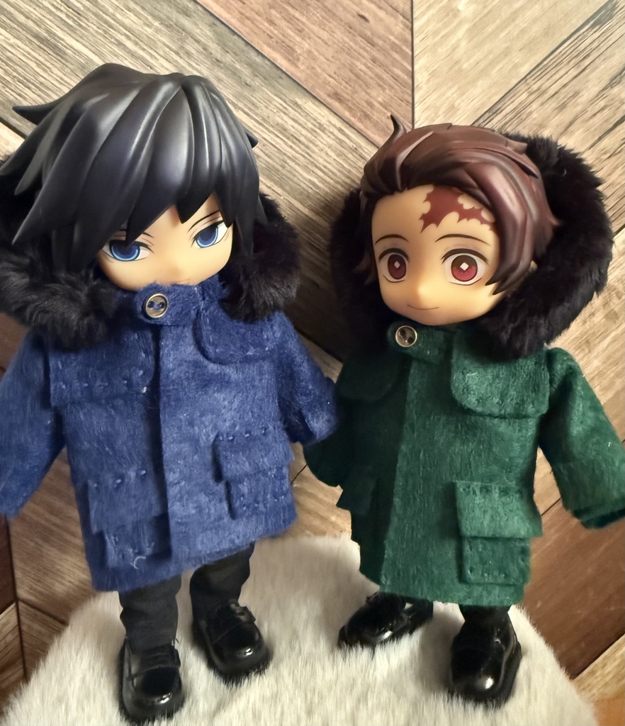 ボア付きコート