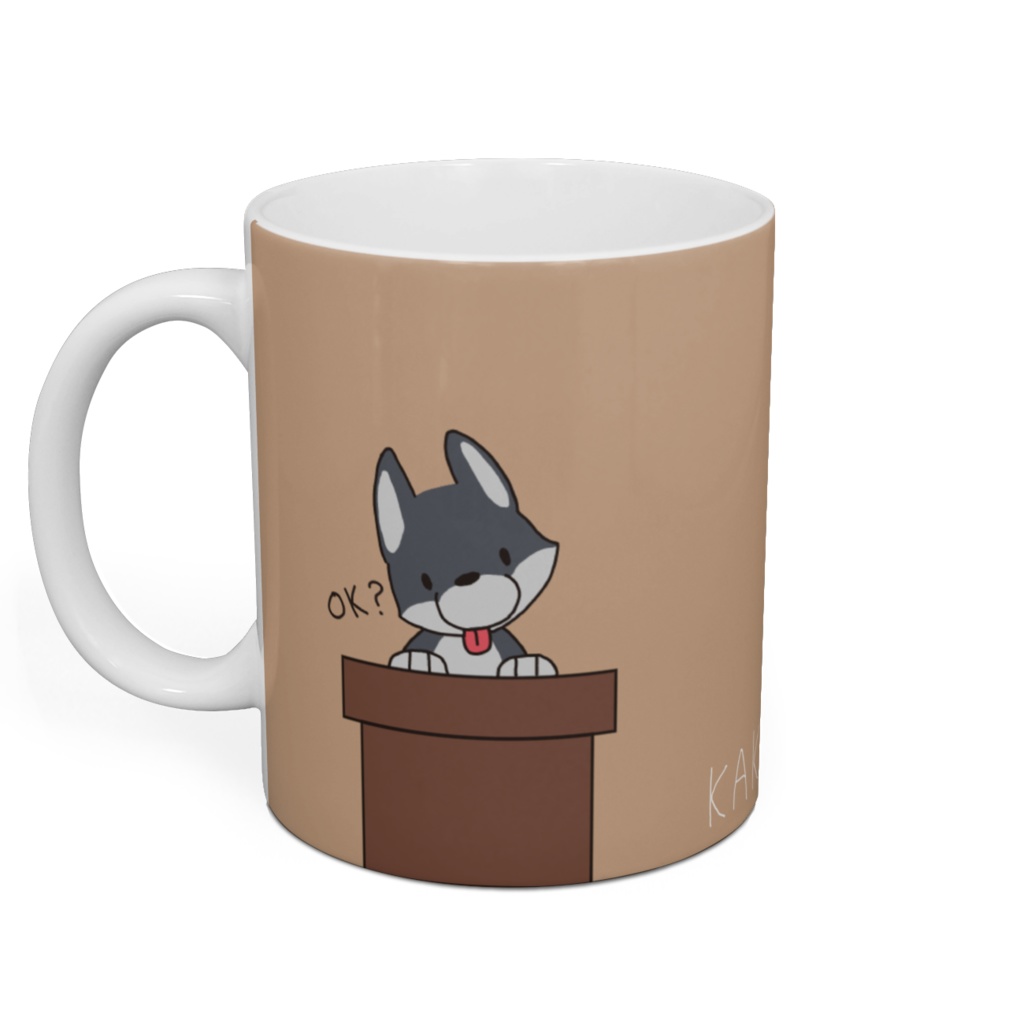 かくすけ犬マグカップ
