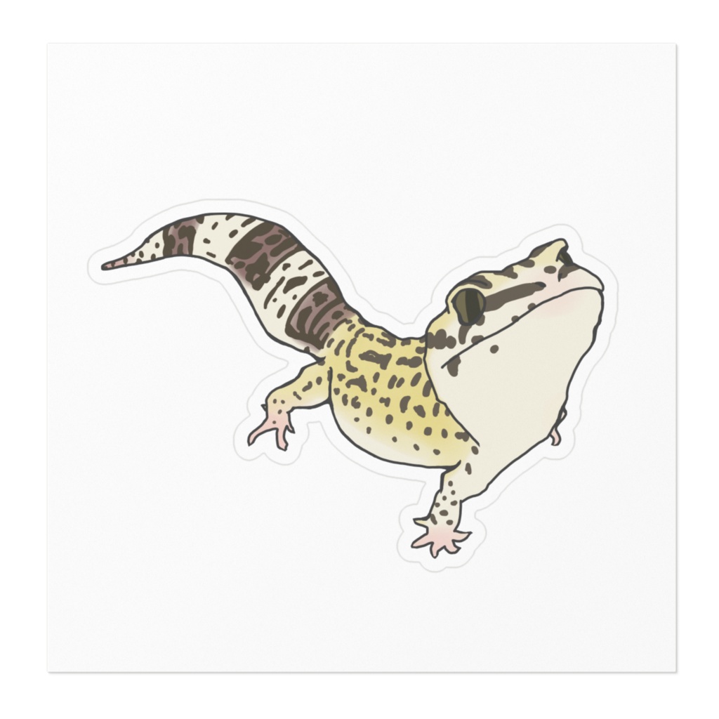 レオパステッカー(ハイイエロー)