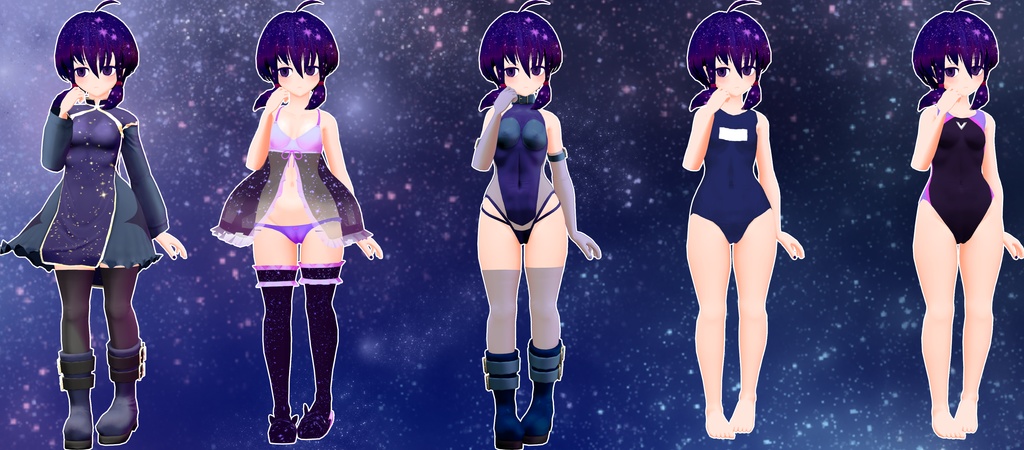 オリジナル3Dモデル「ベルベット・スカイ」