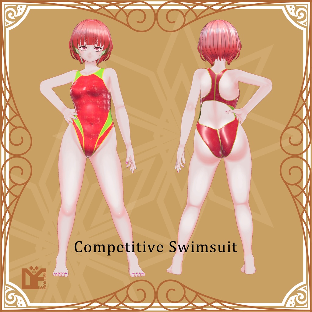 オリジナル3Dモデル「ダブル・アップル」