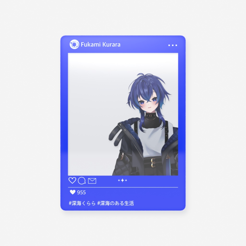 深海くらら デビュー記念 フォトクリアカード Ver.1