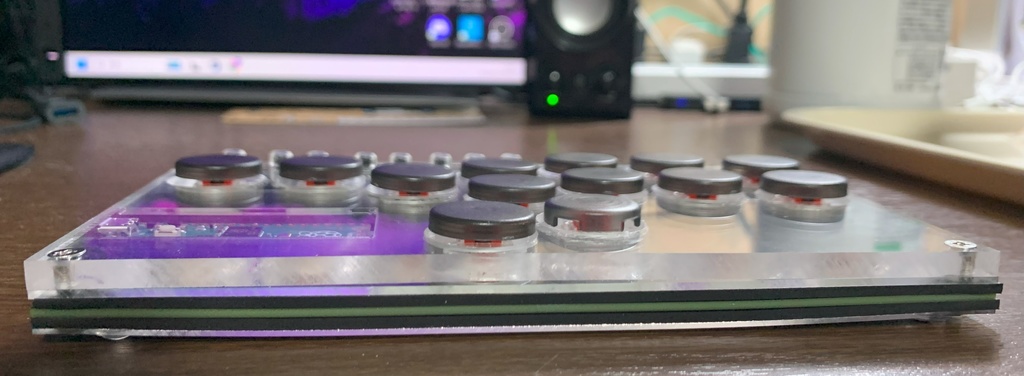 オリジナル薄型レバーレスアケコン