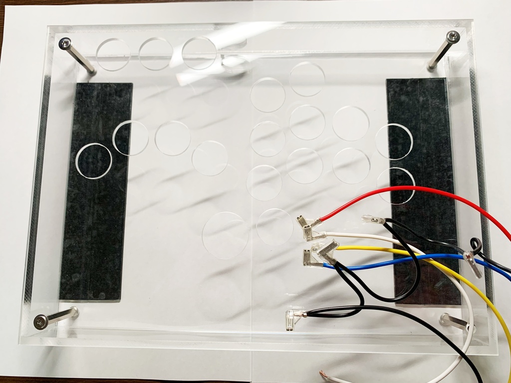 自作11ボタン対応レバーレス薄型ケース L型ファストン端子圧着済み配線セット(配線はボタン18個分です)