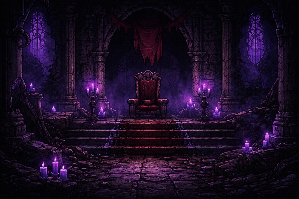 DarkRealm Pixel Backgrounds Vol.1 ― ゴシック幻想世界10枚セット ―