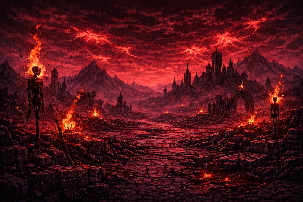DarkRealm Pixel Backgrounds Vol.1 ― ゴシック幻想世界10枚セット ―