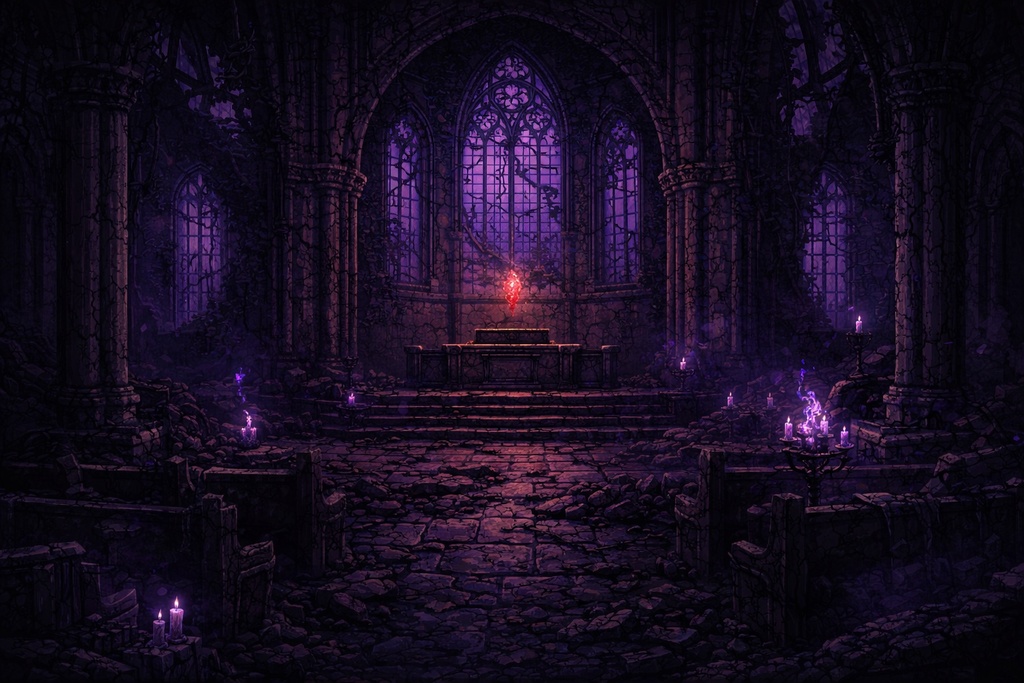 DarkRealm Pixel Backgrounds Vol.1 ― ゴシック幻想世界10枚セット ―