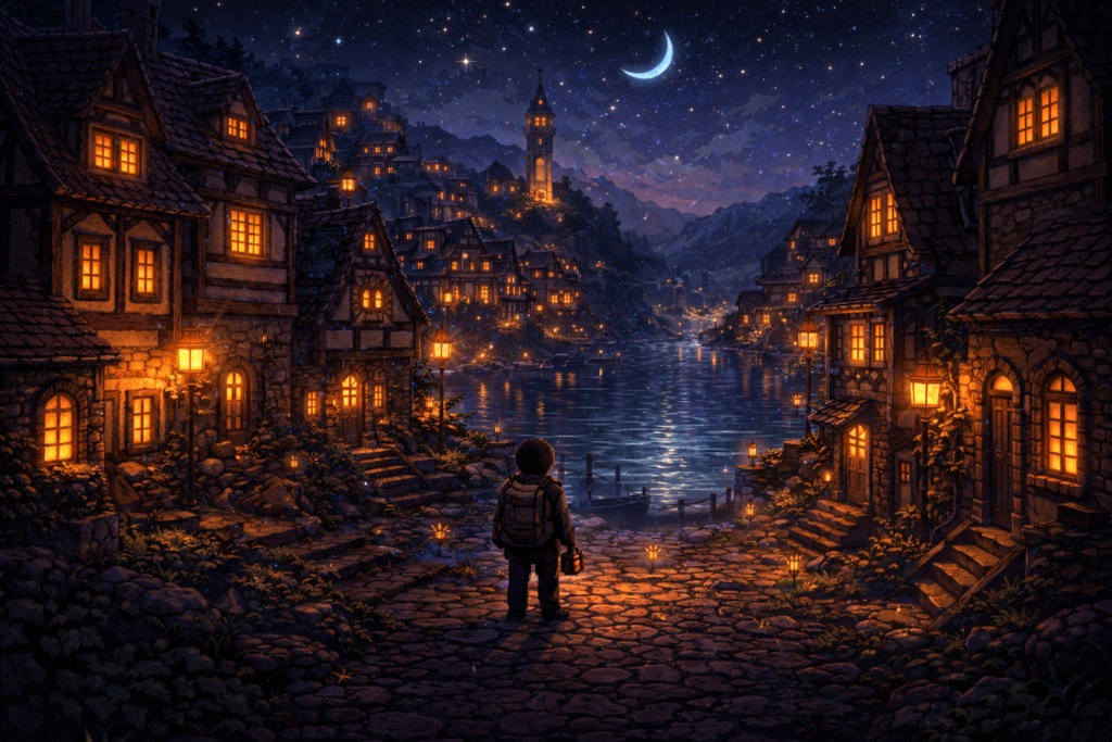 PixelStory 素材集 Vol.01 |光と闇の幻想冒険ドット背景10枚セット